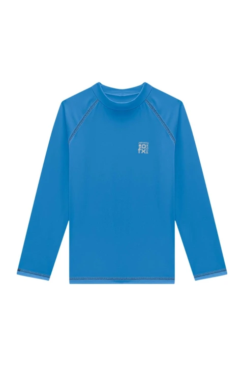 Camiseta De Manga Larga Con Protección UV50+ - Azul Camiseta De Manga Larga Con Protección UV50+ - Azul