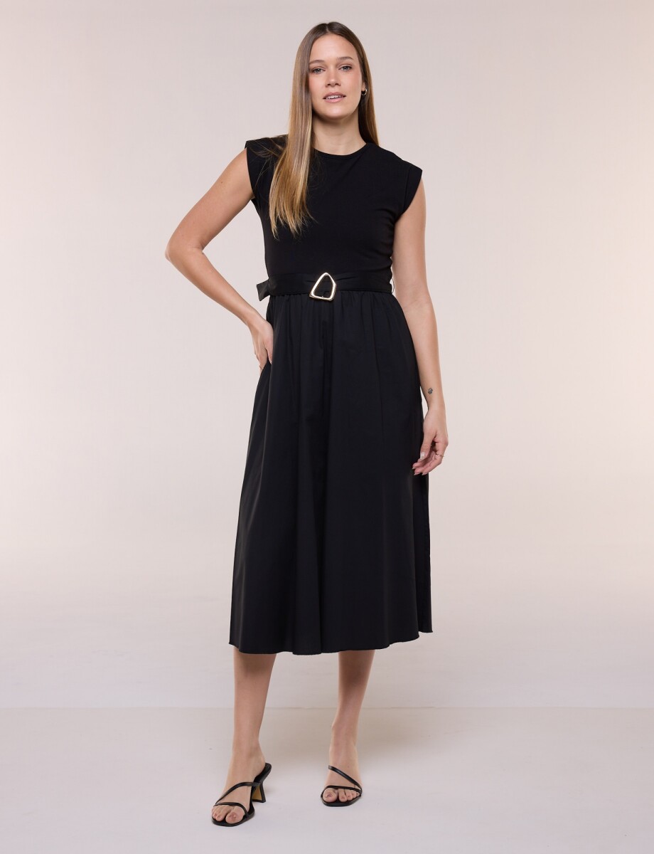 Vestido Hebilla - Negro 