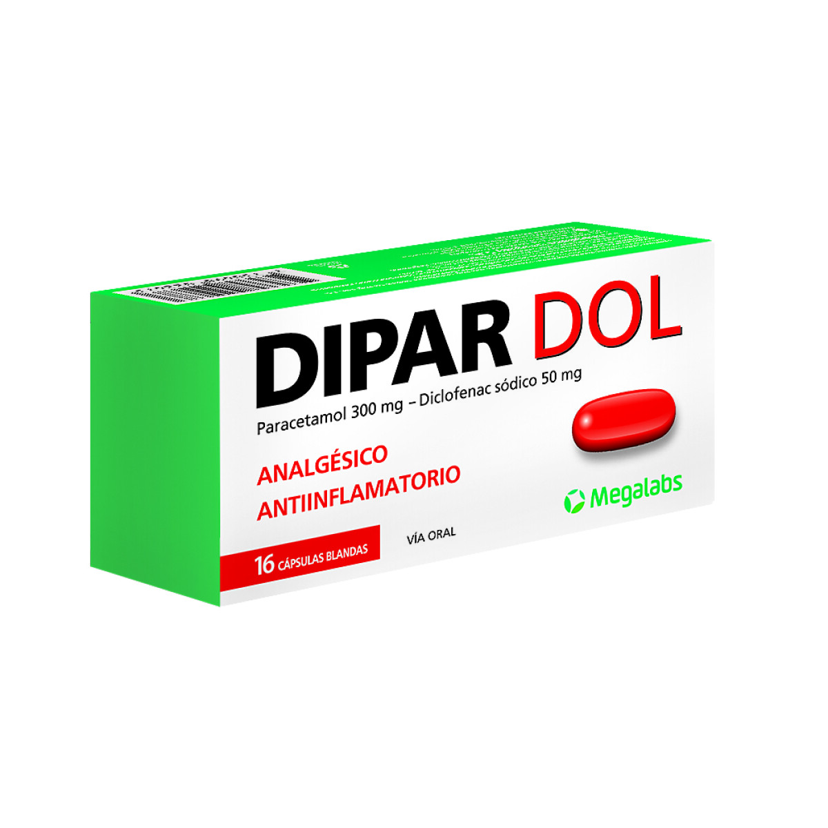 Dipar Dol 16 Cápsulas Blandas 