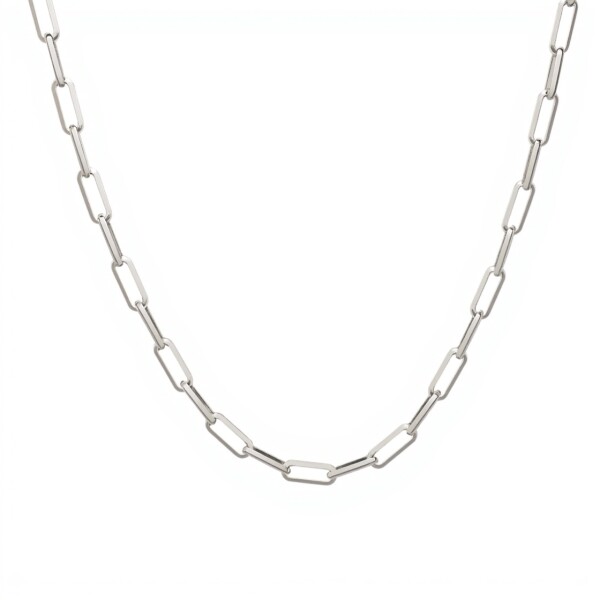 Cadena Force eslabón largo-Plata 925-Sin Piedra-CD3060 sinpiedra
