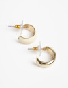 Aros Argollas Metal Argollas Bañadas En Oro - Dorado