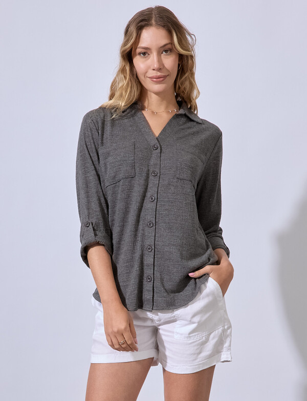 Camisa Tejida GRIS