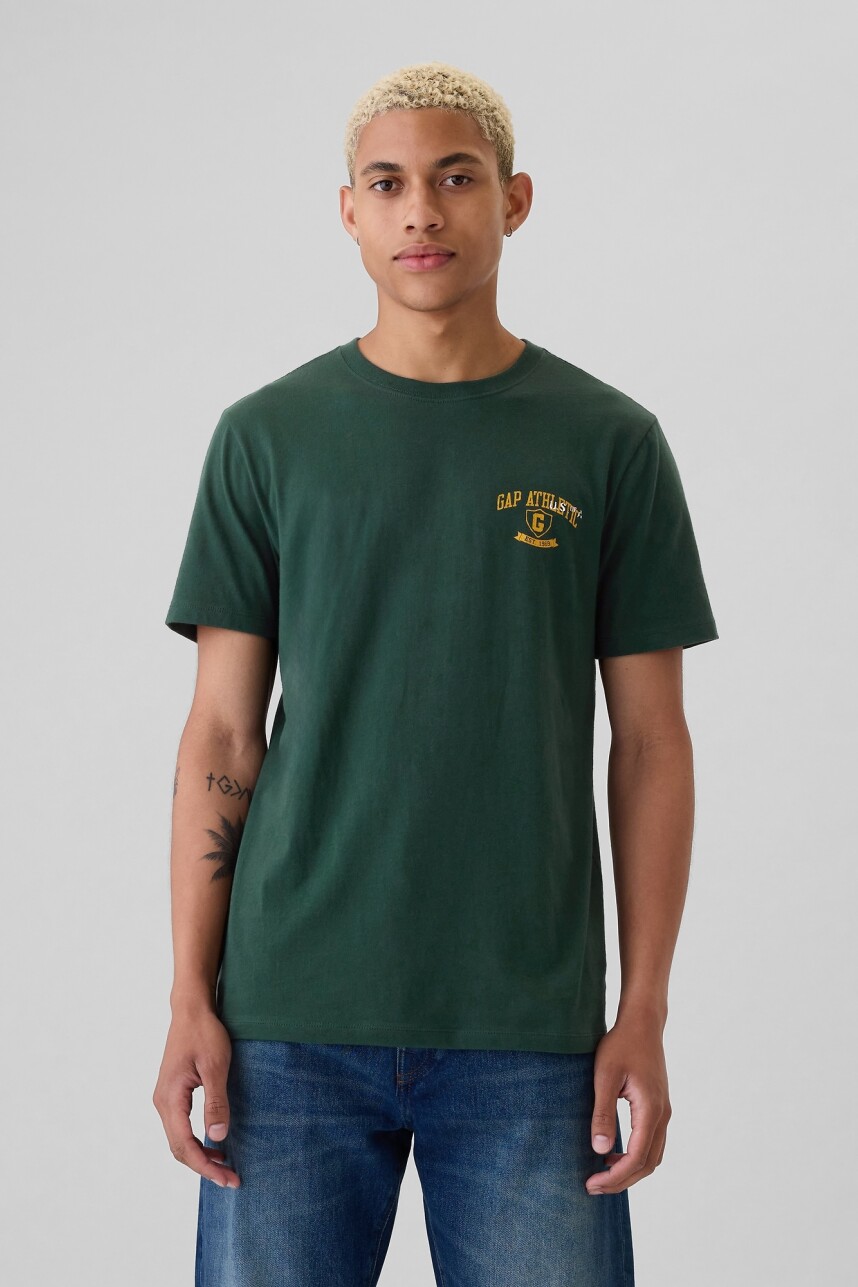 Remera Gráfico Hombre Essex Green 702