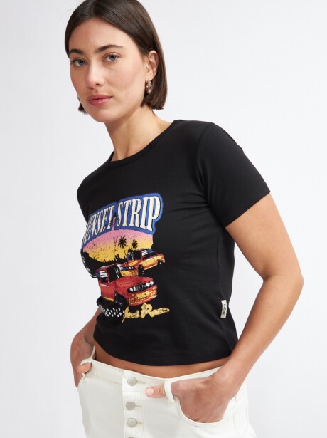 REMERA TAHINI NEGRO