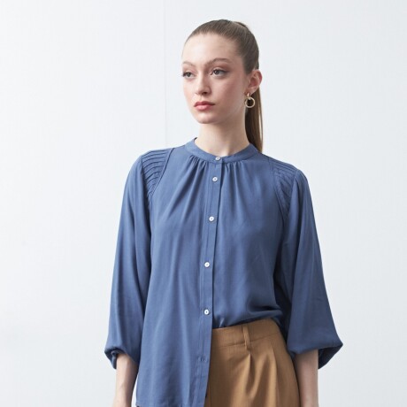 CAMISA ONA Azul Grisaceo