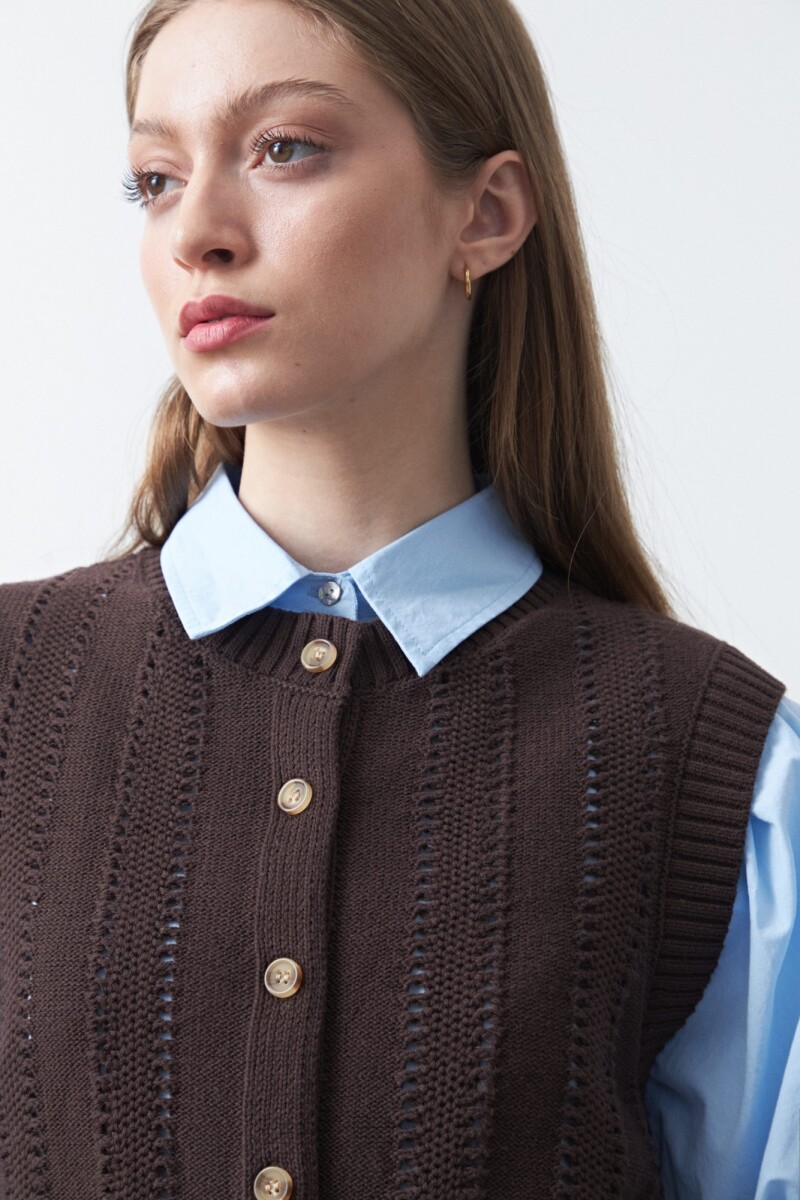 CHALECO MELT Chocolate