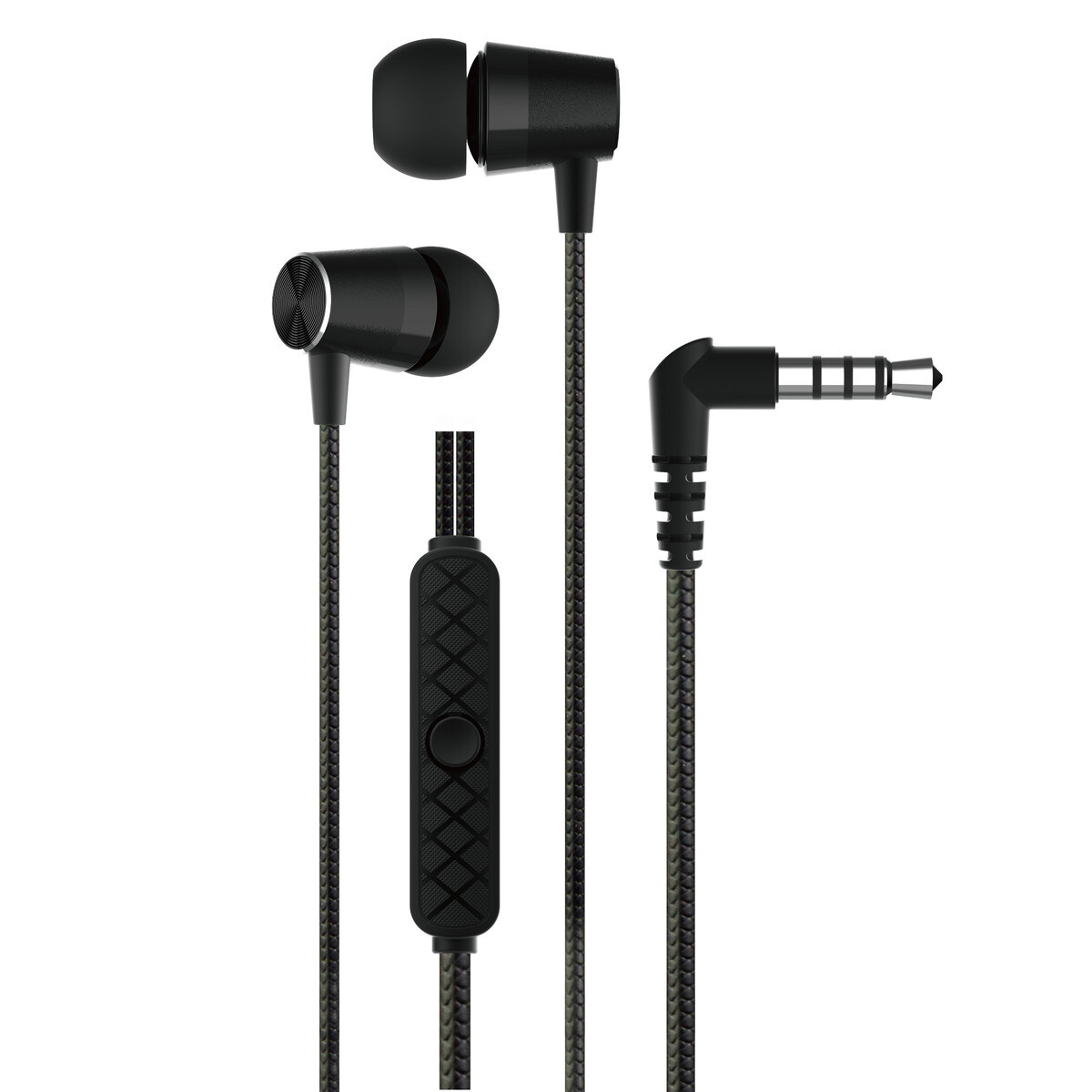 Devia metal earphone kintone seires 3.5mm - Black 