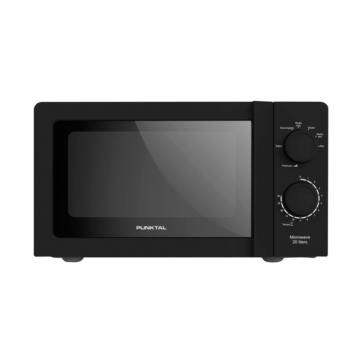 Microondas 20 Lts. 6 Niveles Punktal PK2019M Negro 