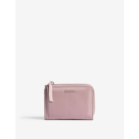 Billetera Nylon Con Cierre Violeta Lila