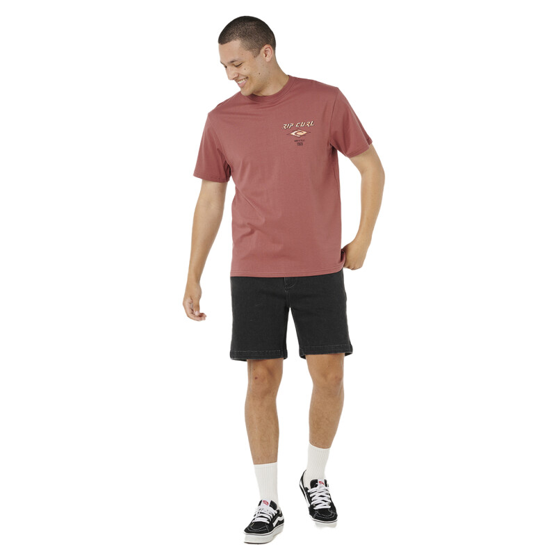 Remera Rip Curl Fade Out Icon - Bordó Remera Rip Curl Fade Out Icon - Bordó