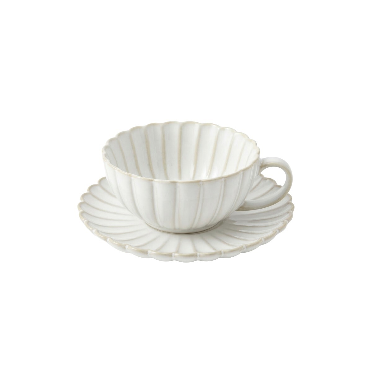TAZA C/PLATITO CERAMICA BLANCO COMB 250ML 