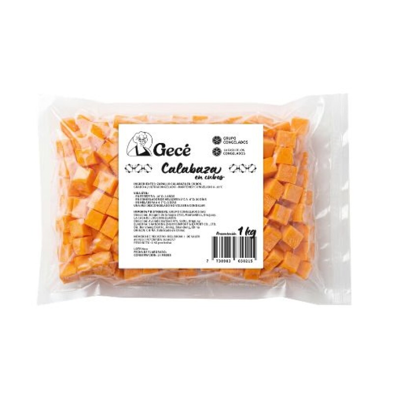Zapallo Calabaza en Cubos Gecé - 1 kg Zapallo Calabaza en Cubos Gecé - 1 kg