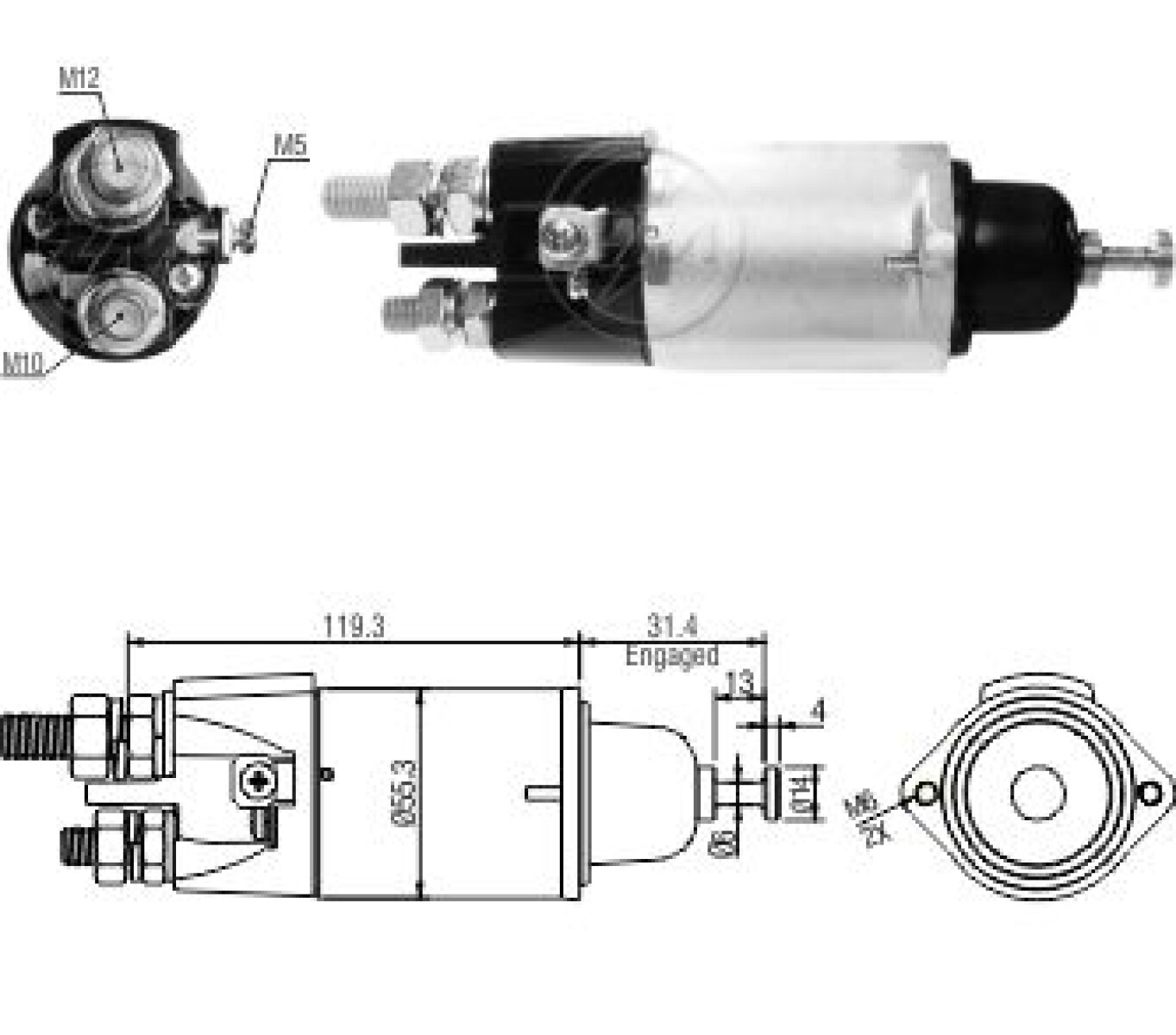 AUTOMATICO DE ARRANQUE MERCEDES BENZ CAMION AXOR ATRON MITSUBISHI 24V ZM 