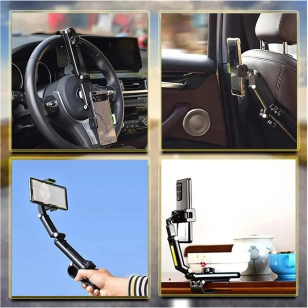 Soporte Agarre Universal Para Auto Con Pinza Sop115 SOPORTE PARA AUTO C/PINZA AGARRE SOP115