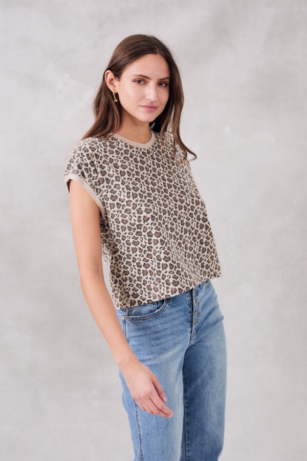 Remera Animal Print Multi