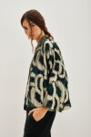 Kimono Jacquard Wild Lurex Verde