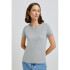 BLUSA MM FEM CINZA MESCLA