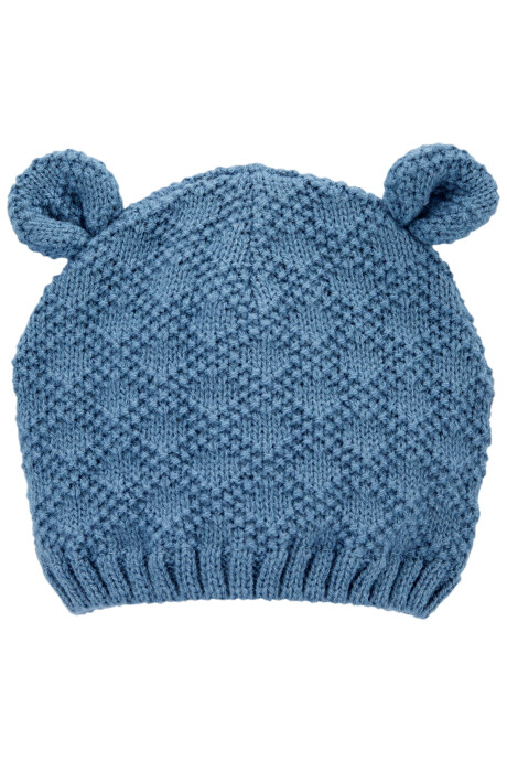 Gorro tejido con orejas, diseño oso Gorro tejido con orejas, diseño oso