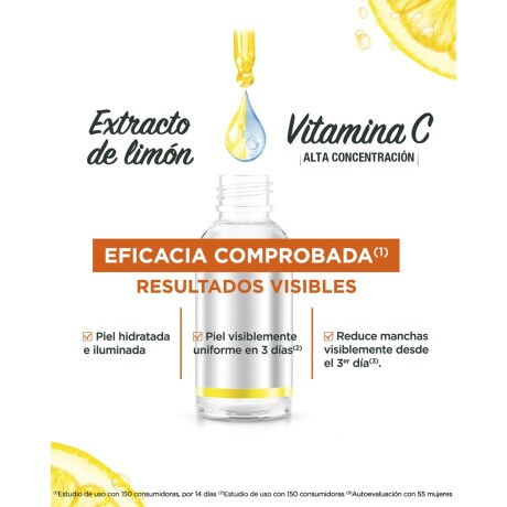 Sérum anti manchas Garnier Express Aclara con vitamina C 30ml Sérum anti manchas Garnier Express Aclara con vitamina C 30ml