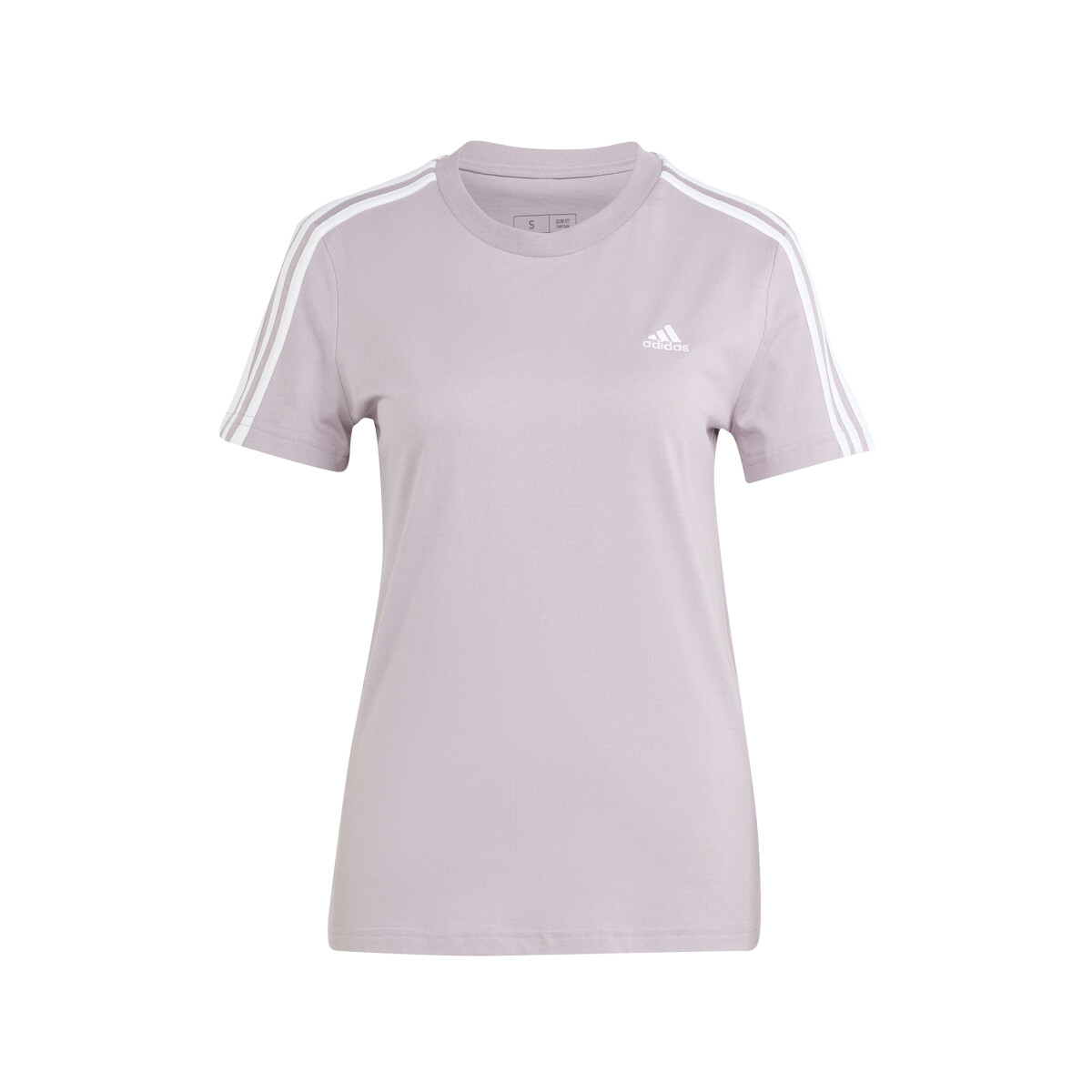 REMERA adidas ESSENTIALS 3 FRANJAS AJUSTADA - PURPLE 