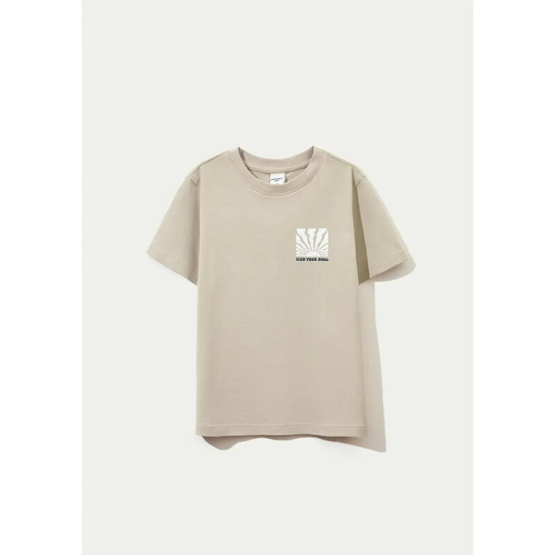 CAMISETA MM MASC MARROM CLARO