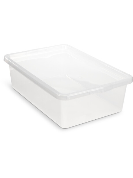 Caja bajo cama BASIC BOX 30L con tapa Caja bajo cama BASIC BOX 30L con tapa