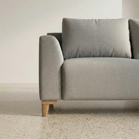 Rinconera Gino - Tela Microfibra - Chaise derecho TC1009 (Plata)