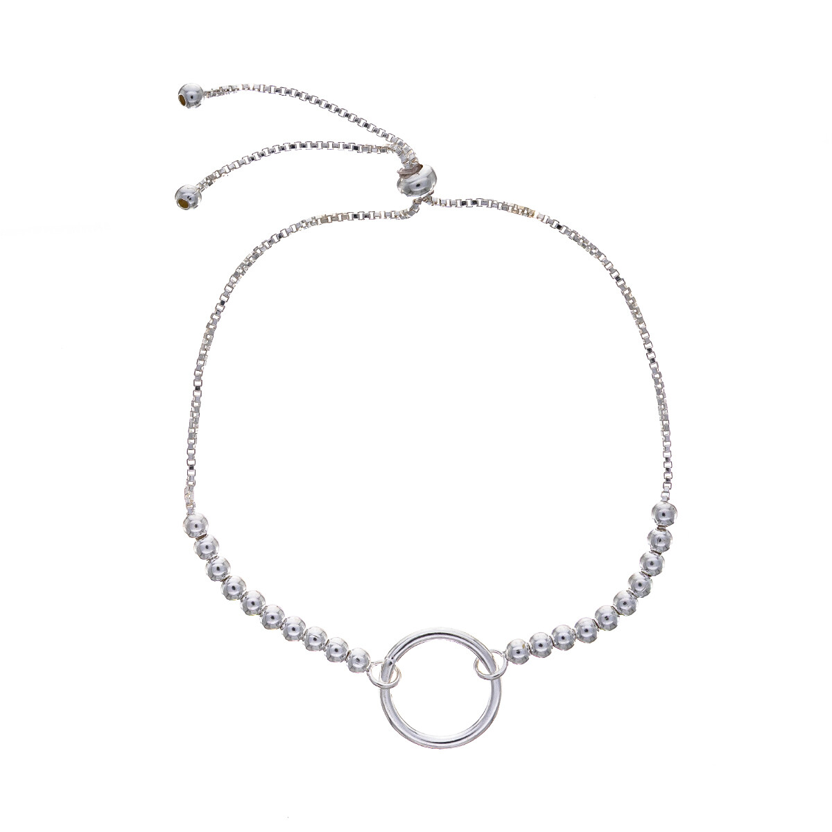 Pulsera de plata 925, autoajustable. 