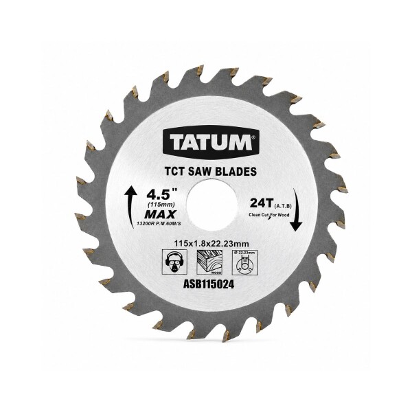 DISCO CORTE MADERA 115MM 24T KRAIN Disco Corte Madera 115mm 24t Krain