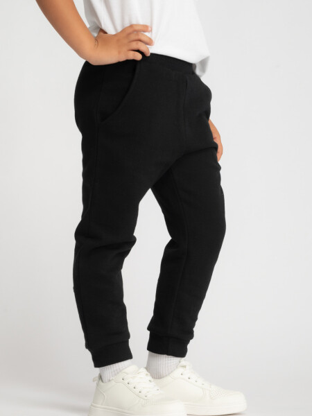 Pantalon deportivo gris Negro