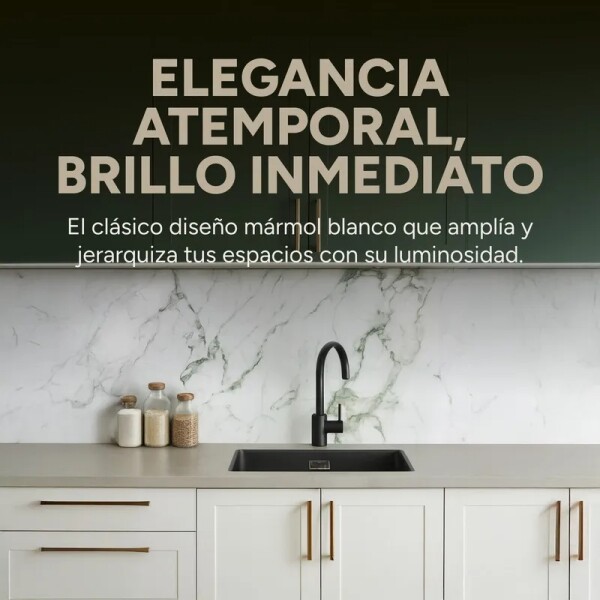 Placa PVC Símil Mármol 3mm Con Detalle Área Útil 2,20×1,22m Mármol Blanco Gris