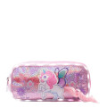 Cartuchera Footy Unicornio 2 Cierres con Luz Led Rosa - Violeta