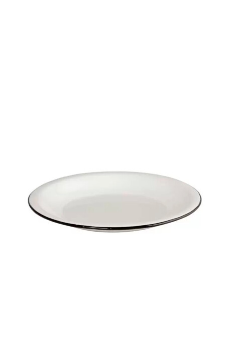 Plato Llano Enlozado Blanco