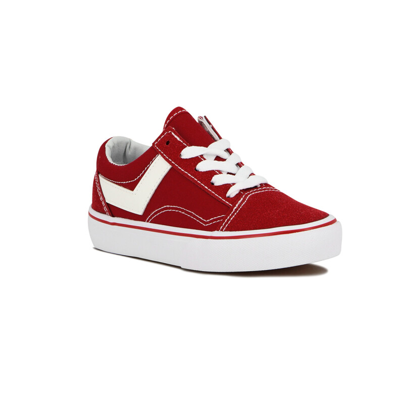 Pony Kids Champion Old School Casual Lona-Gamuza Red Rojo