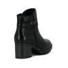 Darkness Bota De Dama Caña Baja Taco Cuadrado Dos Tiras - Negro Negro