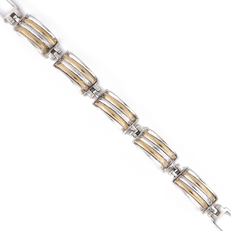 Pulsera en plata 925 y oro Pulsera En Plata 925 Y Oro