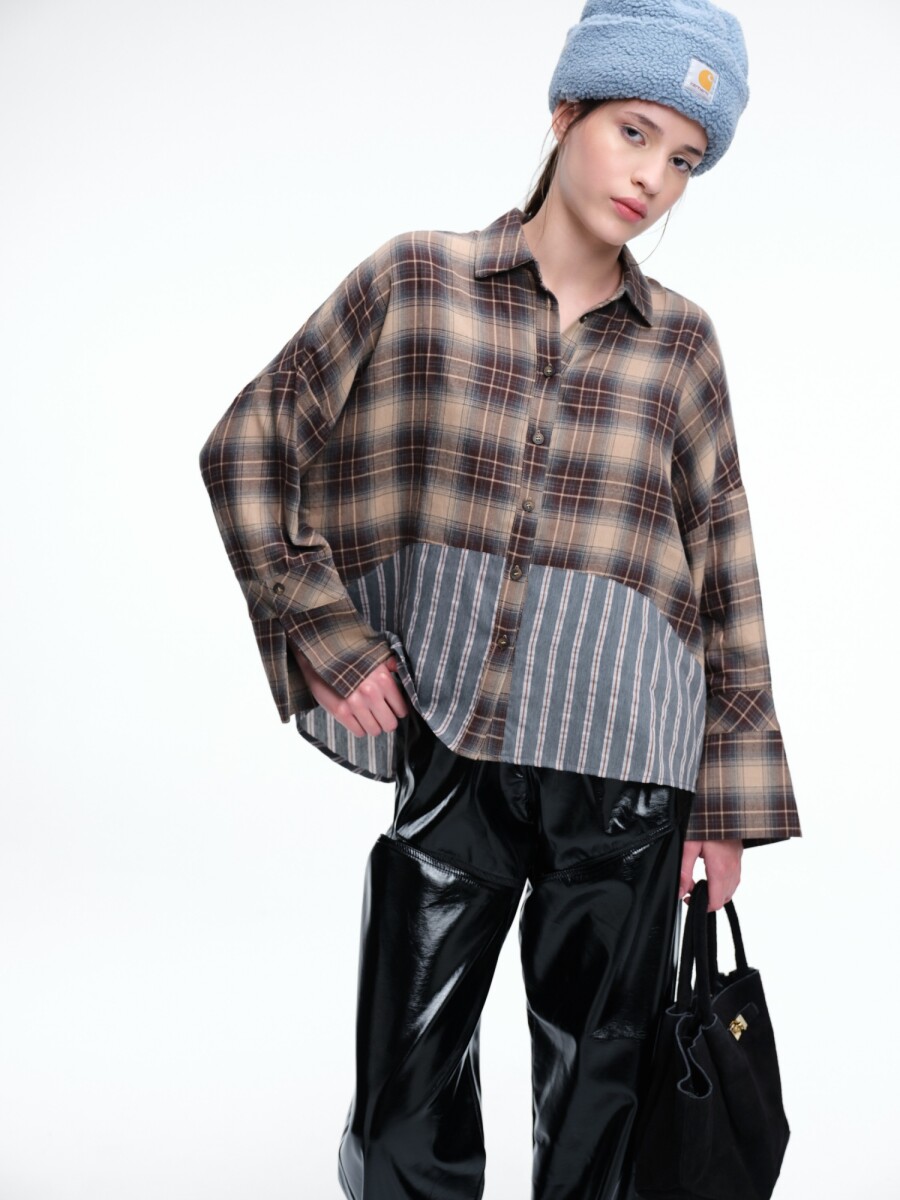 Camisa check y rayas 