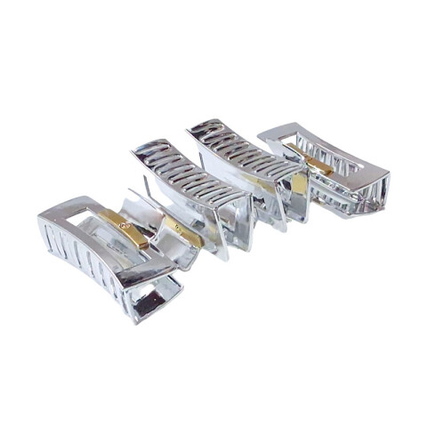 Broche pinza plateada para el cabello 10cm Broche Pinza Plateada Para El Cabello 10cm