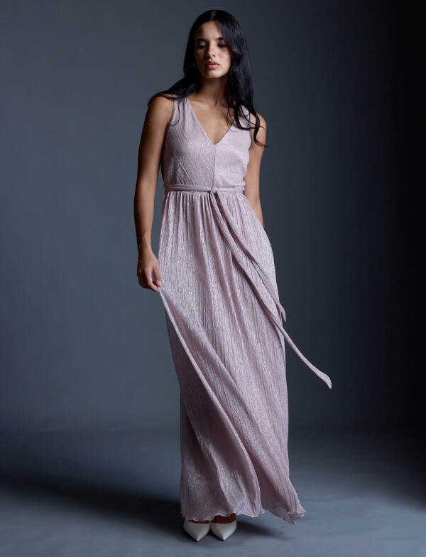 Vestido Maxi Lurex ROSA