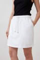 Falda con pretina elastizada blanco