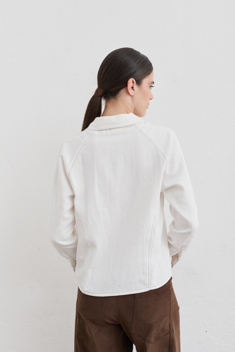 TSHIRT ZIPA Blanco
