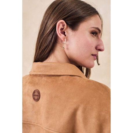 Sobrecamisa Gamuza Cuero Vegano Whisky