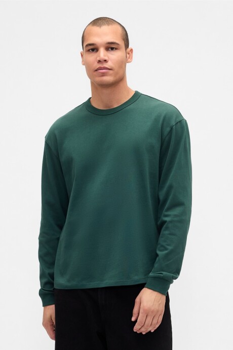 Remera Manga Larga Heavyweight Hombre Deep Hunter 505
