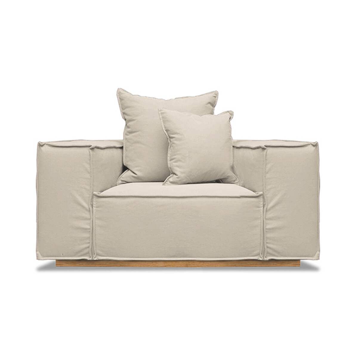 Sillón Luciana 1 cuerpo - Beige 