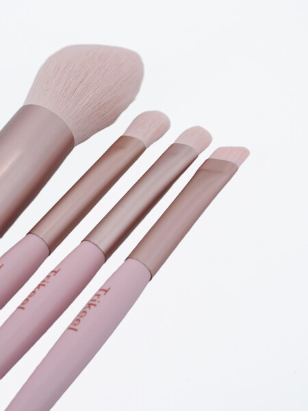 SET PINCELES MAQUILLAJE ROSADO