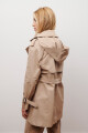 TRENCH CAPUCHA MIDI BEIGE
