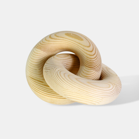 FIGURA MADERA NUDO BEIGE CL 14CM Unica