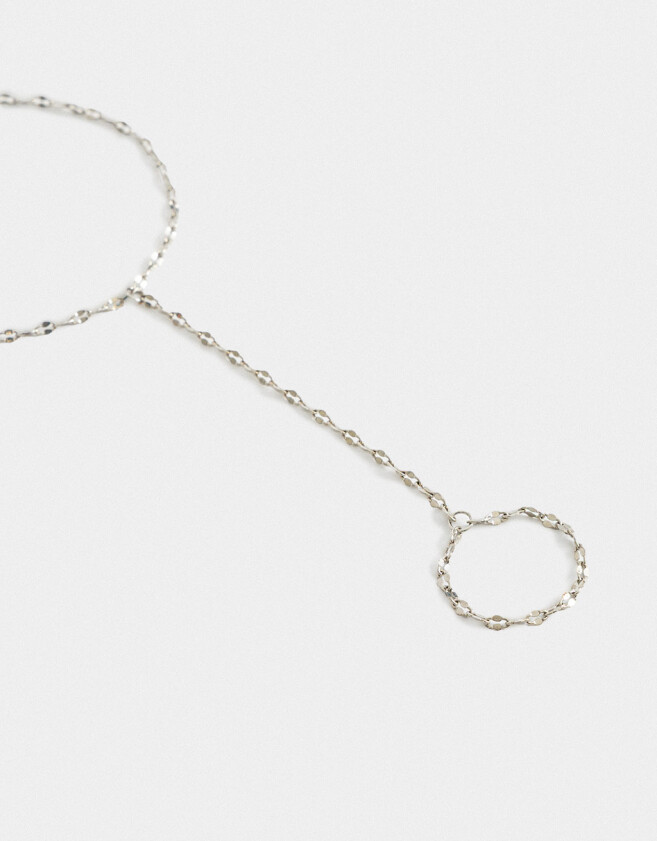 Pulseras Flexibles Pulsera Flexible Con Anillo - Plateado