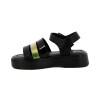Angus Sandalia Niña Tres Tiras C/ Pulsera Y Hebilla Negro