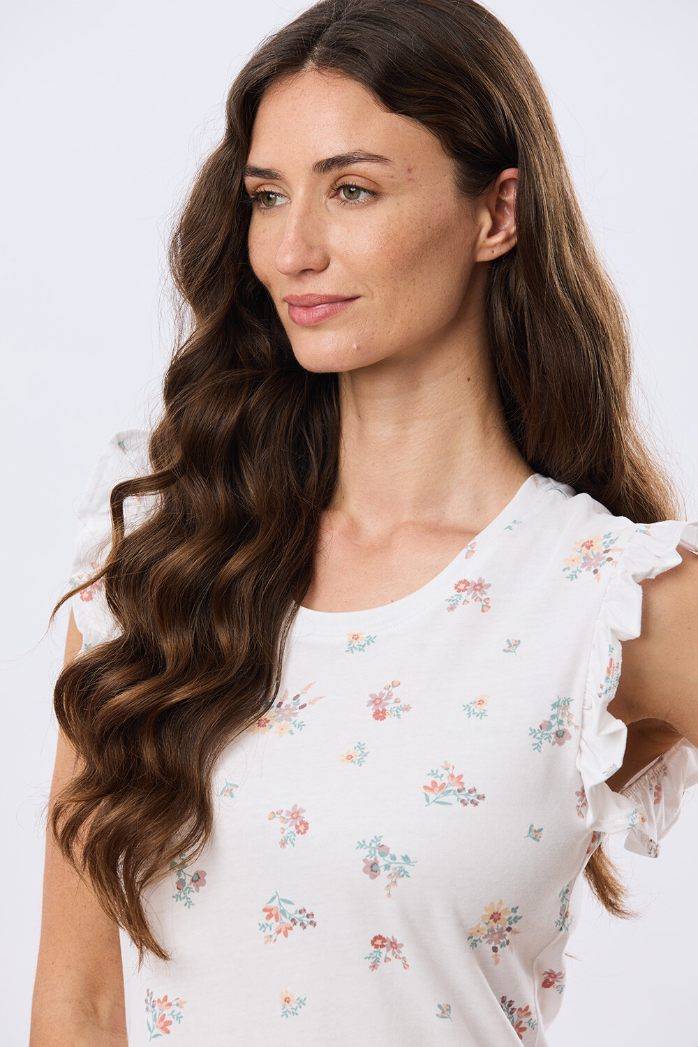REMERA ESTAMPADA DE ALGODÓN Blanco